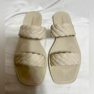 Steve Madden Beige Braided Women's Sandals